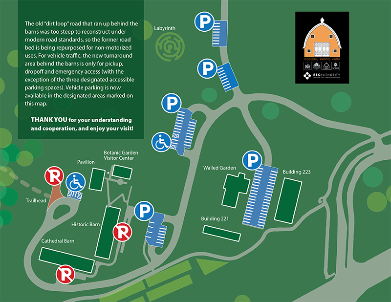 Historic Barns Park Parking Flyer